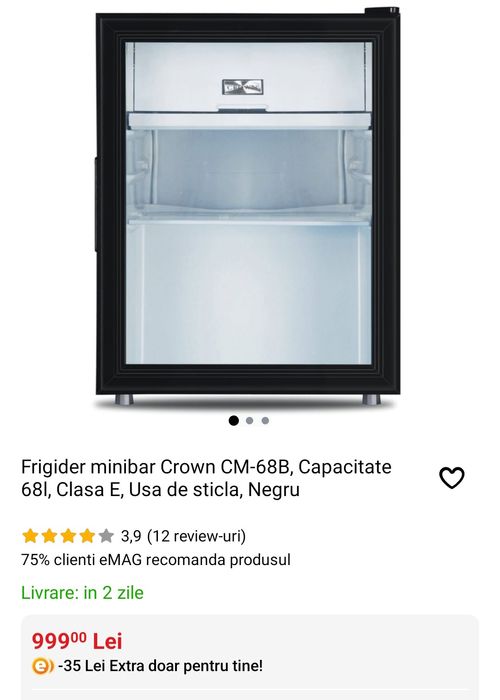 Frigider, refrigerator. Nefolosit. Sigilat.