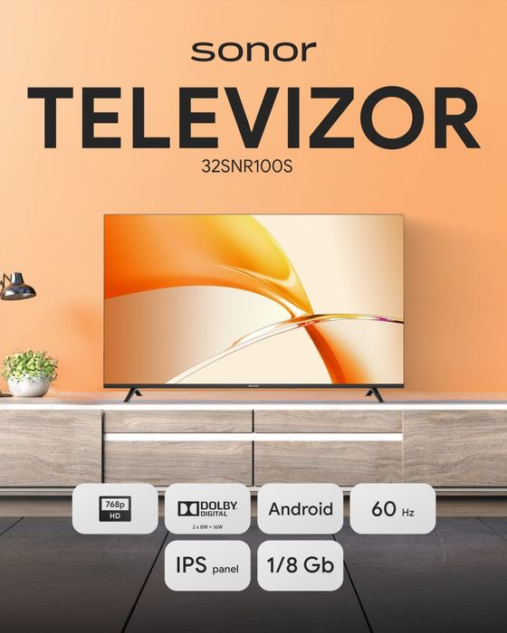 Sonor Телевизор sonor smart Bizda optom sklad narxida arzoni bizda
