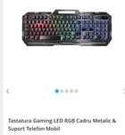 Tastatura și set gaming tastatura casti mouse mouse pad cu lumini LED