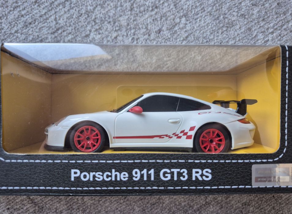 Mașinuță Rastar RC – Porsche 911 GT3 RS, alb, 1