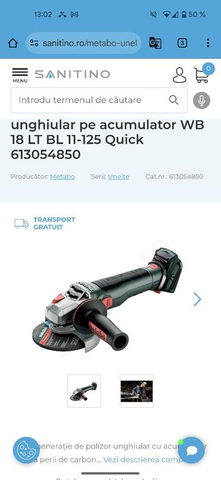 Polizor unghiular Metabo CAS Brushless 2023