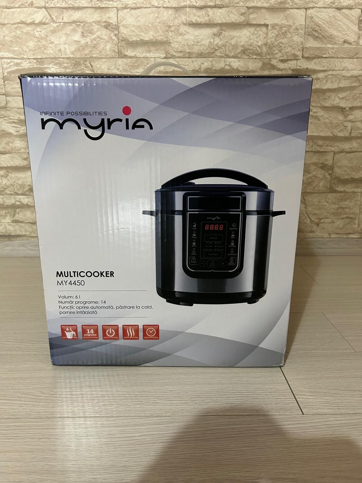 Multicooker MYRIA MY4450, 6l, 1000W, 14 programe,