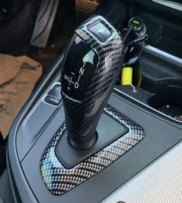 Autocolant schimbător bmw fibra de carbon
