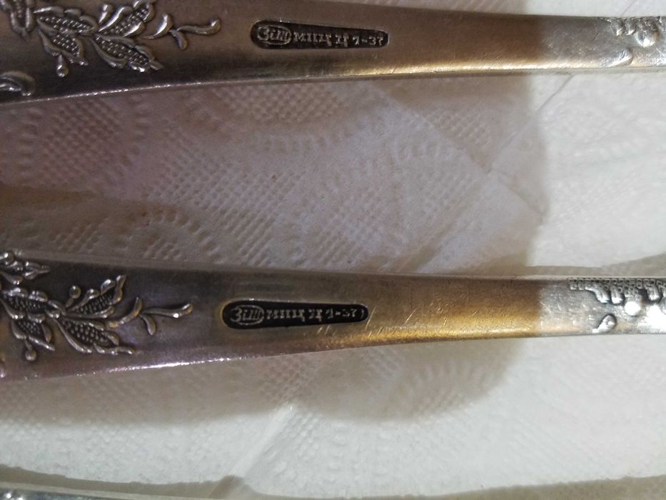 Вилки мельхиоровые, столовые. Новые.