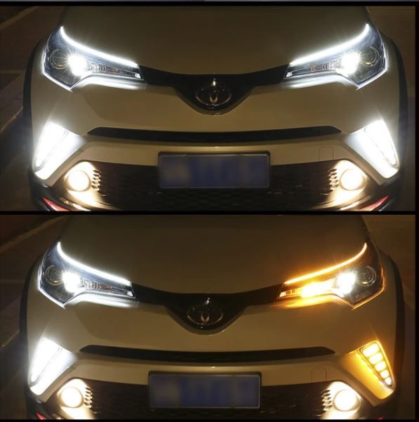 Водоустойчиви Гъвкави автомобилни LED дневни с мигач