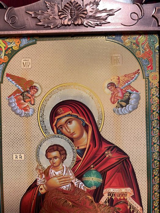 icoana veche icoana deosebita dim 24x27 maica domnului icoana veche
