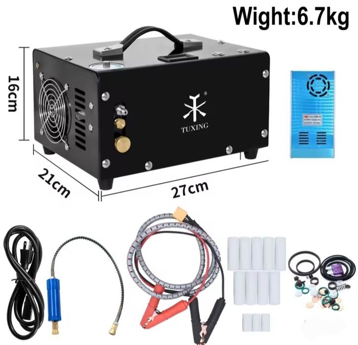 TUXING TXET061 PCP въздушен компресор 300Bar 4500 Psi (12V - 220V)