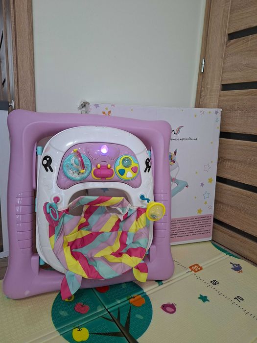 Детска проходилка Unicorn CANGAROO - лилава