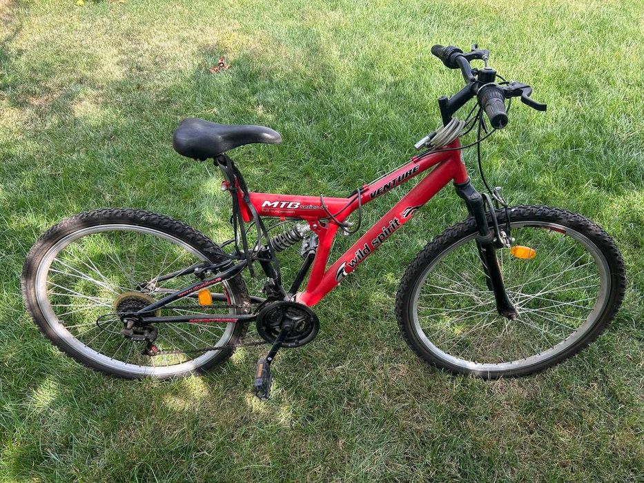 Bicicleta 24", 18 viteze, full suspension
