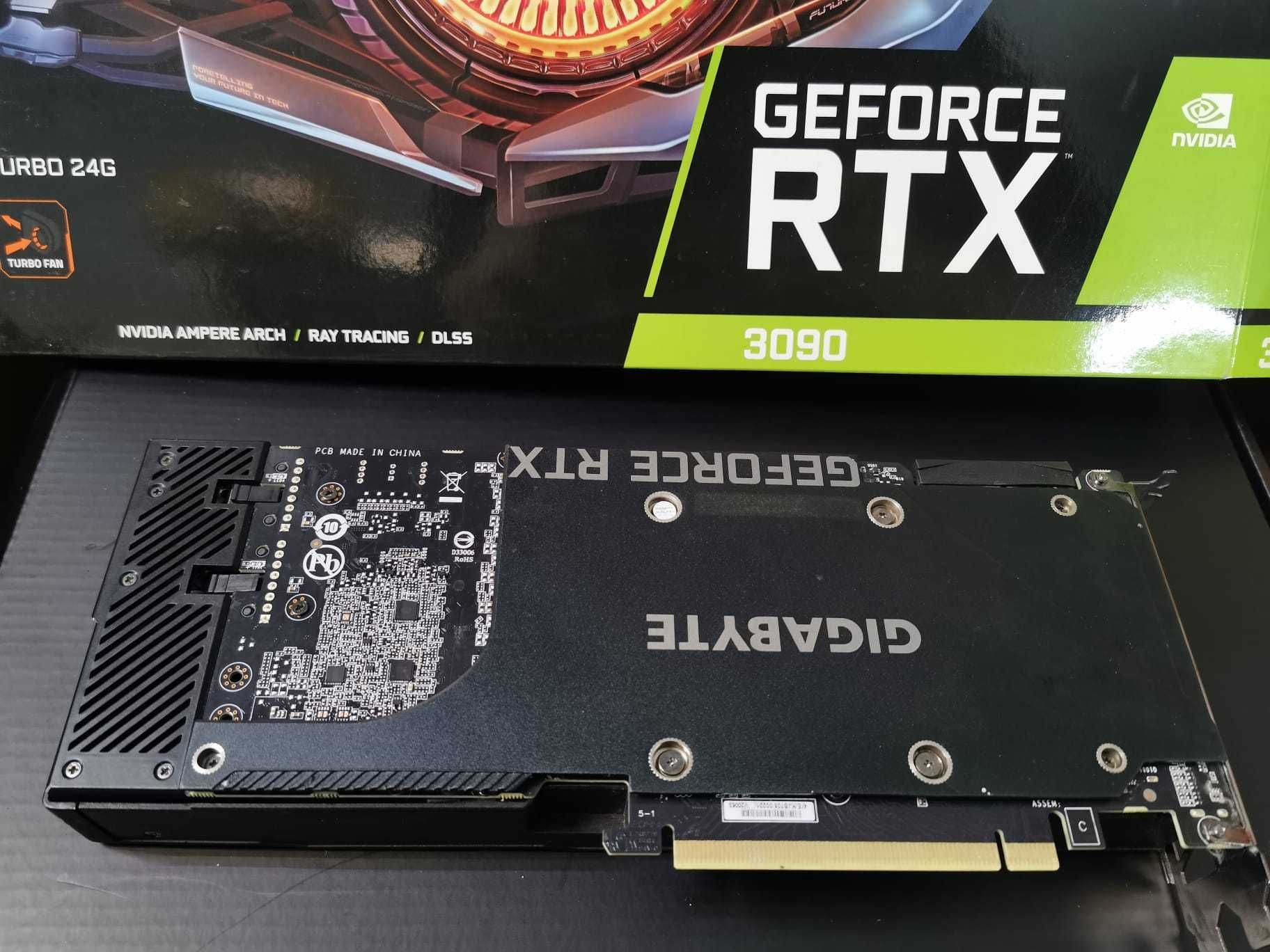 Placa video RTX 3090 Gigabyte Turbo 24gb , ca noua , la cutie -schimb