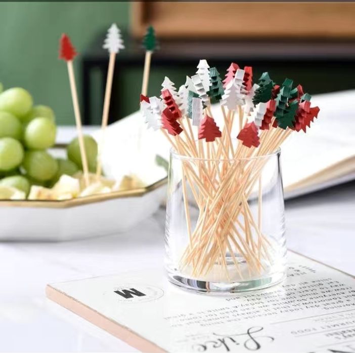 Шпажки новогодние, в наборе 50 шт