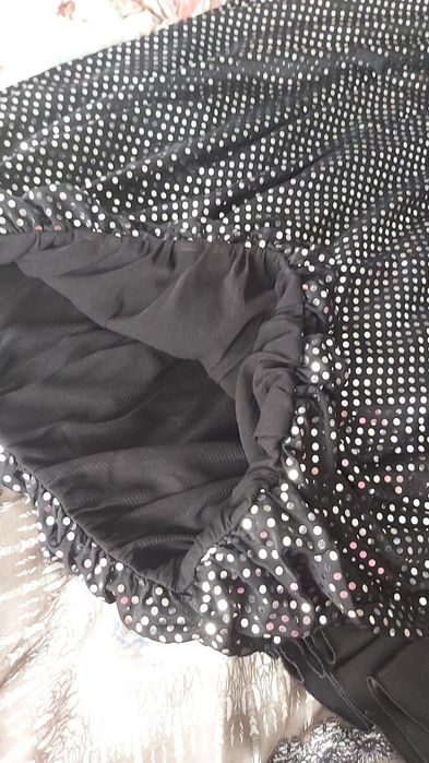 Bluză sexy elegantă cu paiete argintii