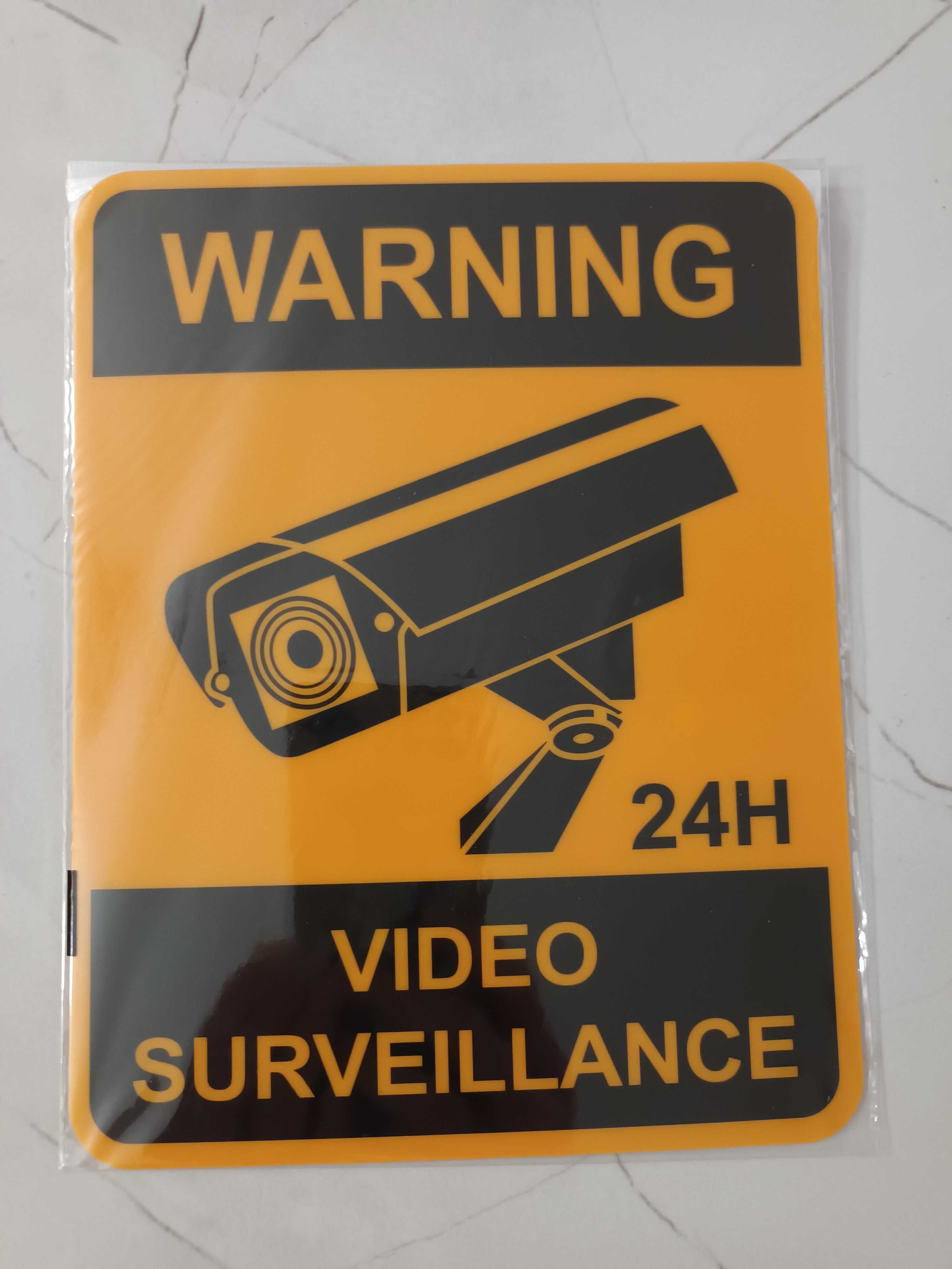 Стикер Внимание видеонаблюдение, Warning Video Surveillance, табела