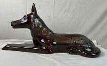 Statuie mare ceramica glazurata caine