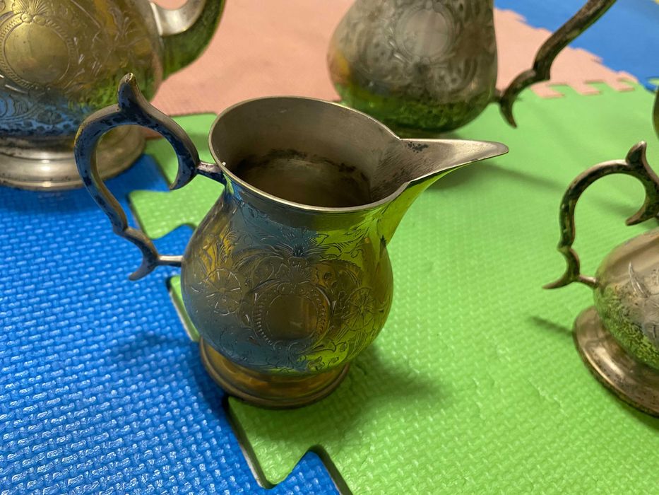 EPNS френски посребрен месингов сервиз за чай