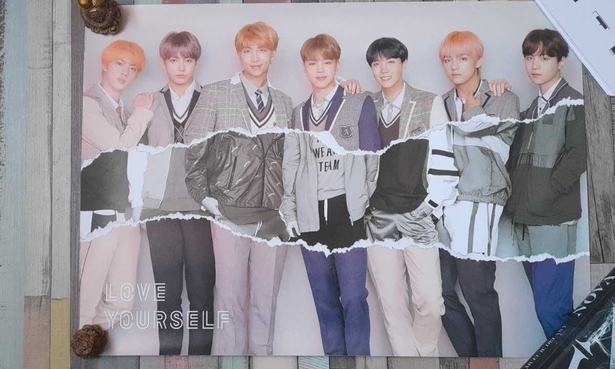 Postere originale LY BTS Kpop V, Jimin, RM, Hobi, Suga, Jungkook, Jin