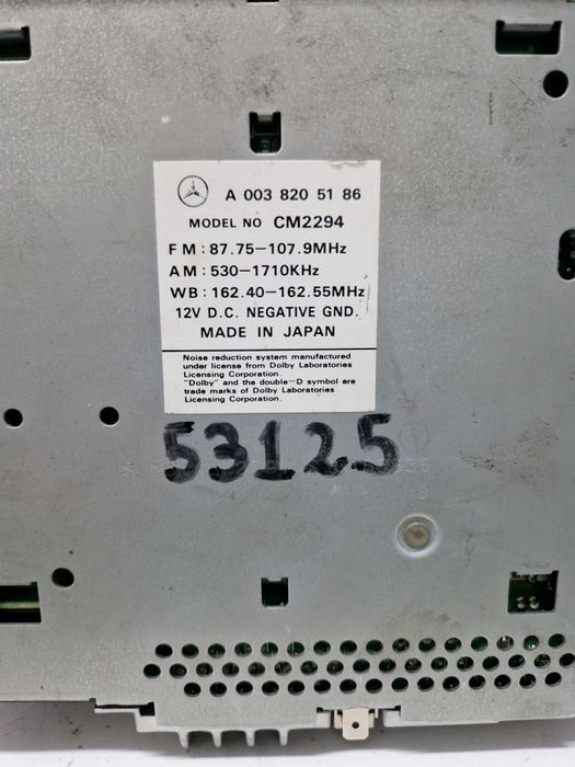 Casetofon mercedes original becker alpine