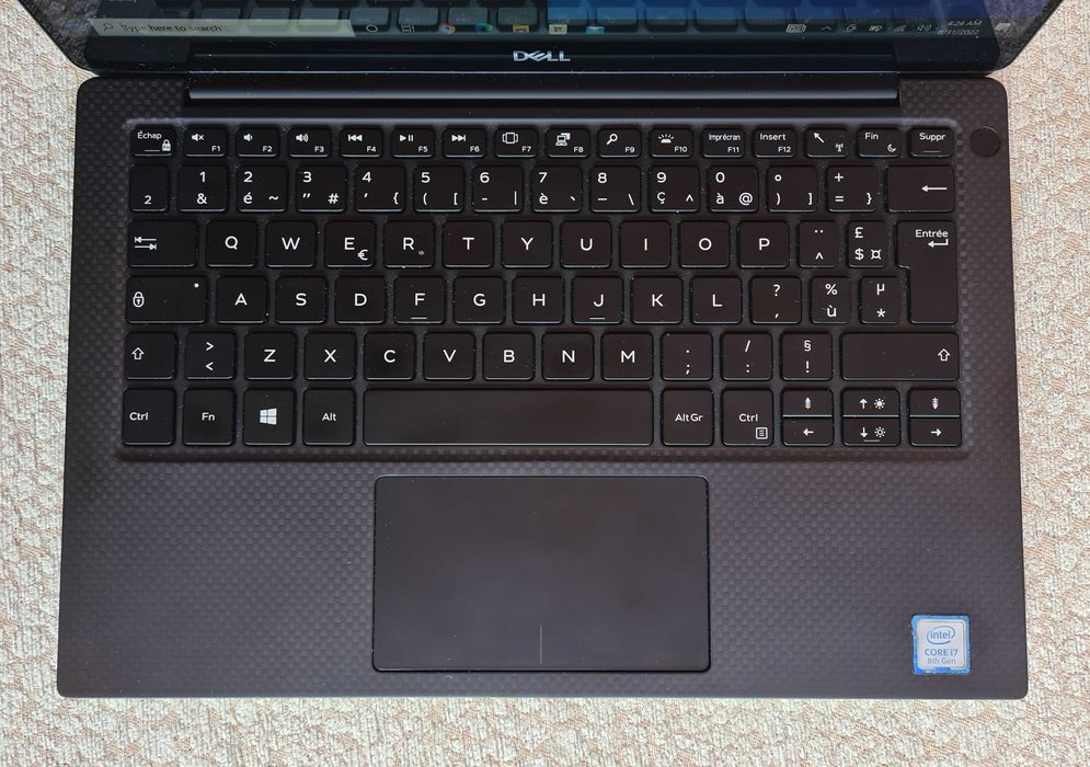 Laptop Dell XPS 9380, 13.3" 4K Touch, i7-8565U, 16 GB Ram, 512 GB SSD