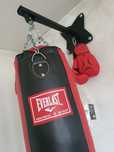 set sac de box, kick-box EVERLAST plus suport perete si manusi 14 Oz