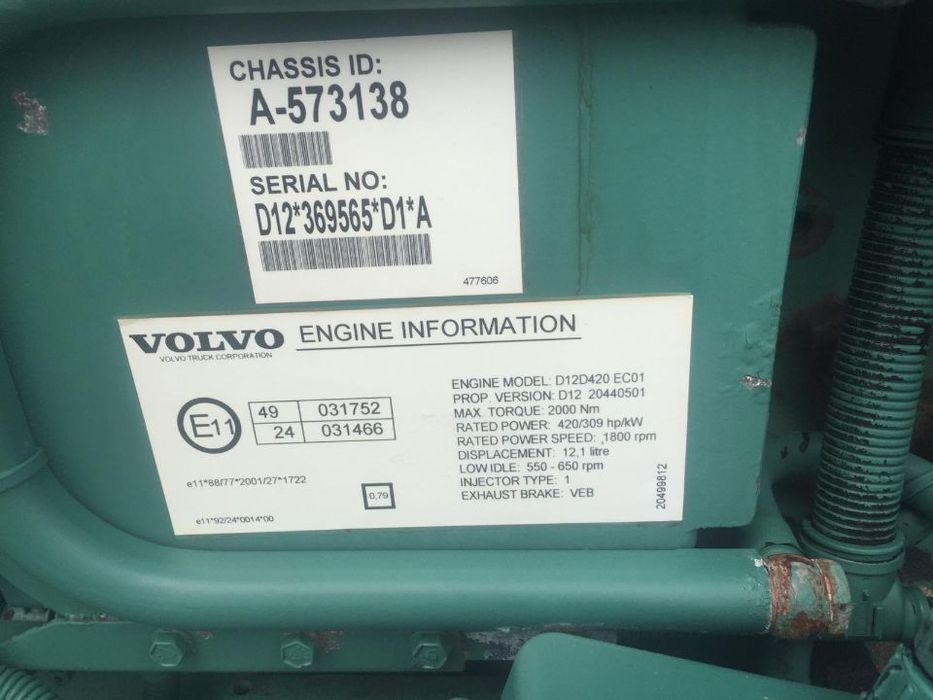 Motor Volvo FH Euro 3 420