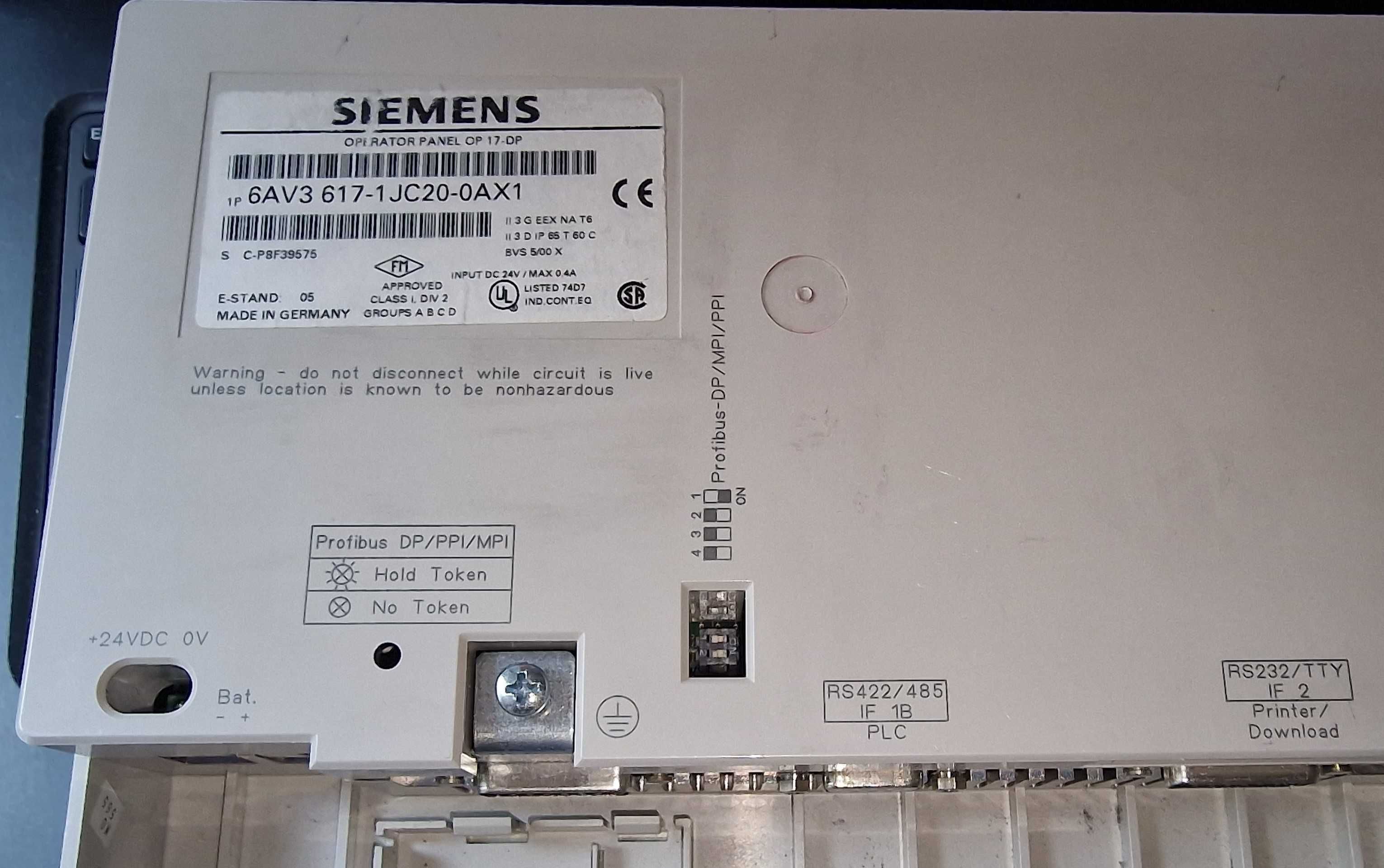 Siemens Simatic OP 17  panou operator