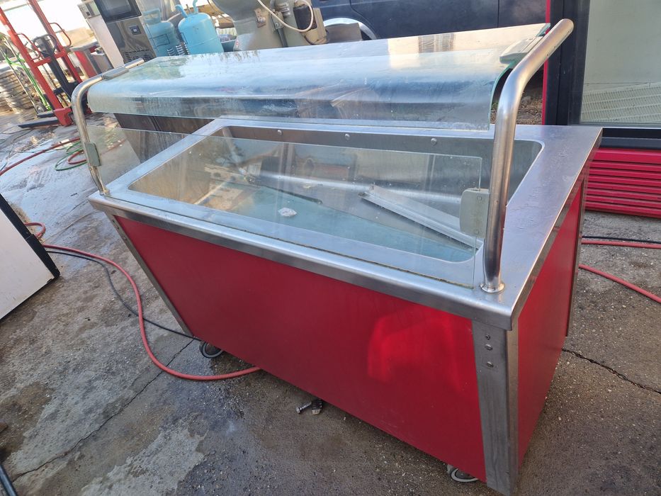 Vitrina calda si rece expunere, bain Marie inox