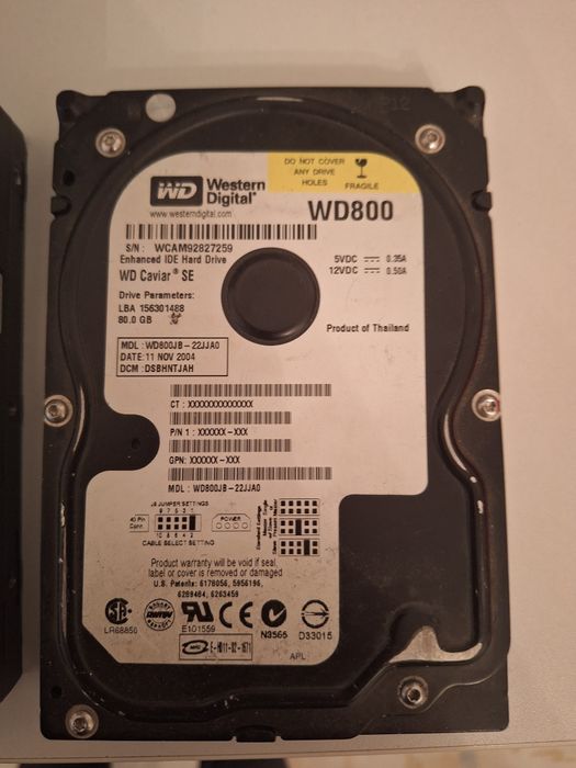 Hard disk diferite dimensiuni