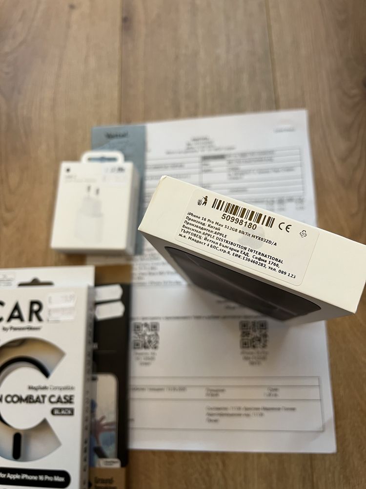 ЗАПЕЧАТАН! Iphone 16 PRO MAX 512 Black Natural / НОВ!