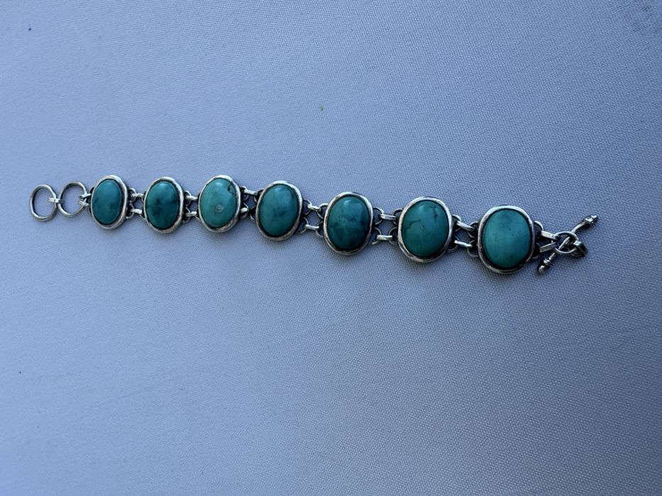 Bratara din argint si turcoaz tibetan