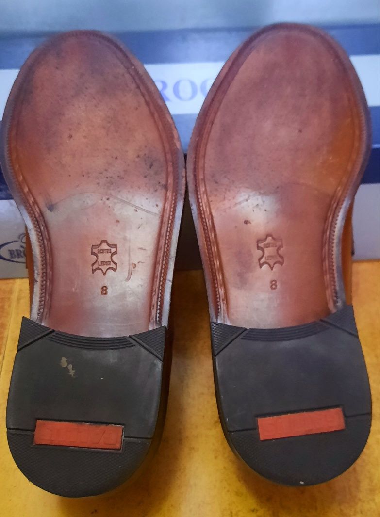 Туфли мужские, Германия, натуральная кожа, размер 41-41,5
