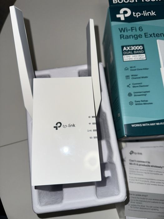 Range Extender TP-Link RE705X, AX3000, Dual-Band Gigabit, Wi-Fi 6