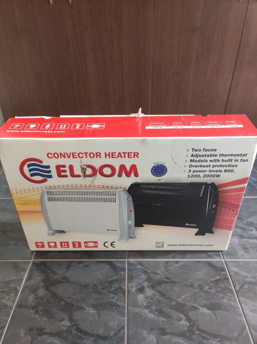Конвектор ELDOM CFV2000 BLACK като  нов 1 месец ползван