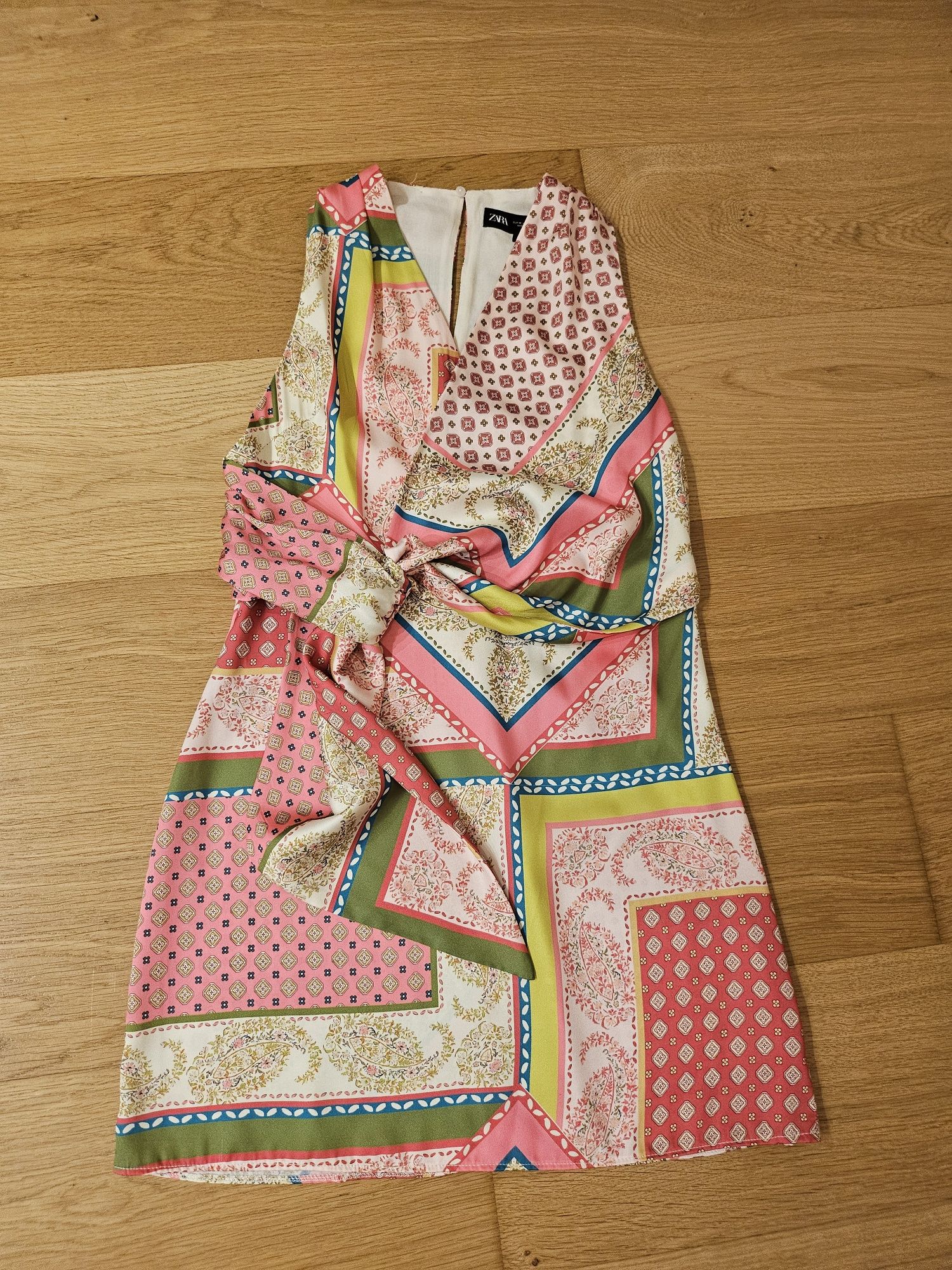 ZARA Viral Dress сатен S