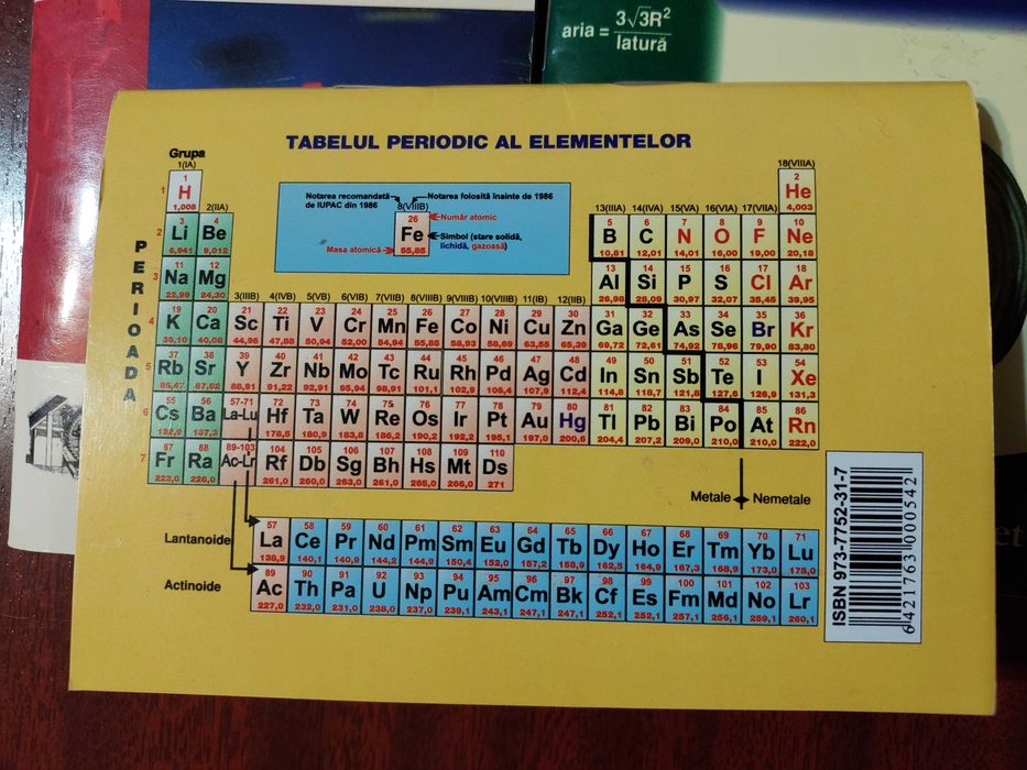 Memoratoare matematica, fizica, chimie clasele 5-8