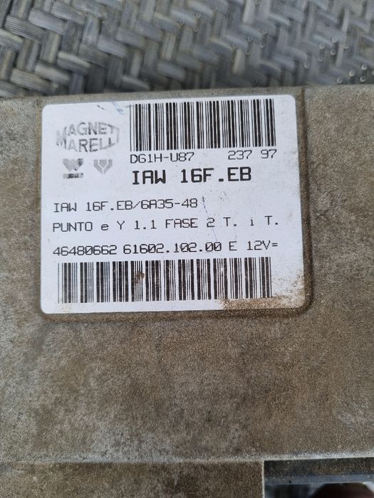 ECU+имобилайзер и ключове за Fiat punto