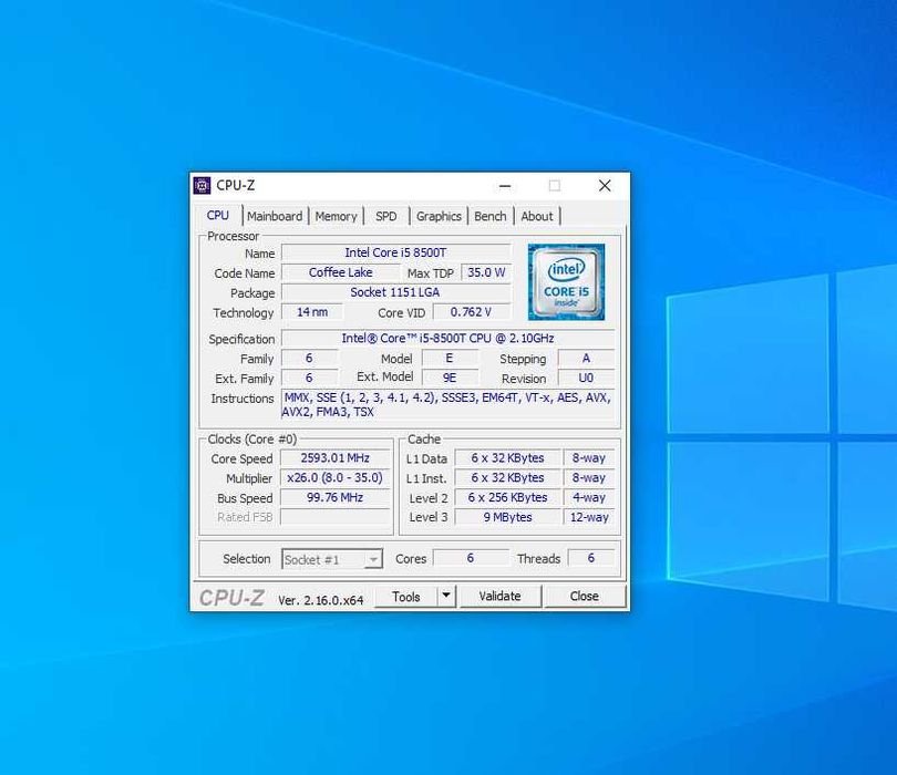 HP Prodesk 600 G4 mini /i5 8500T/ 16 Gb/ 256 Nvme/ 500HDD