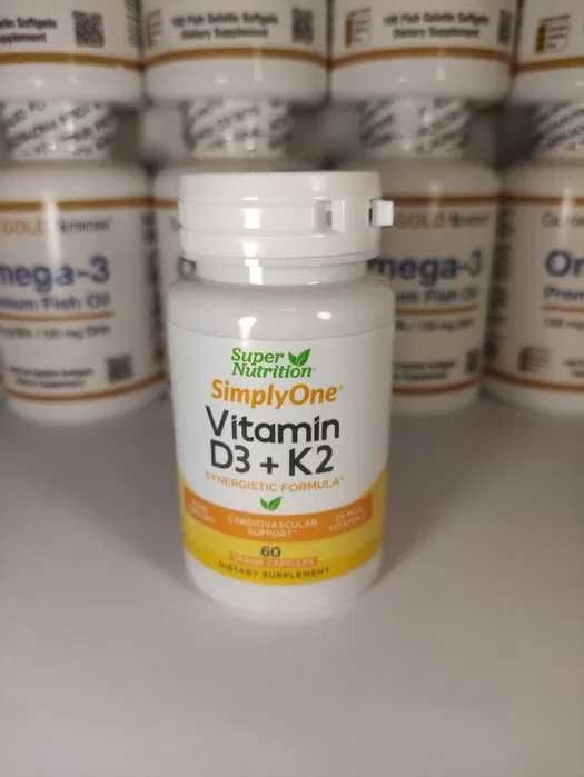 Витамин D3 Д3 + K2 60 капсул iHerb