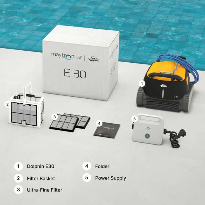Robot aspirator pentru curatat piscina Maytronics Dolphin E30