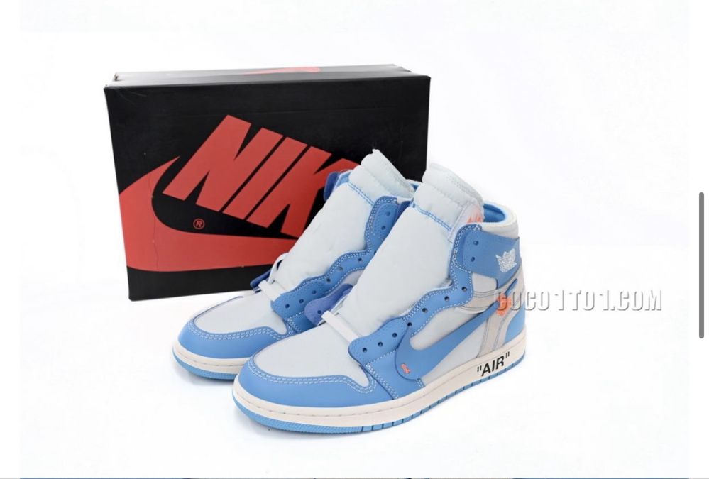Air Jordan 1 Retro High Off-White University Blue