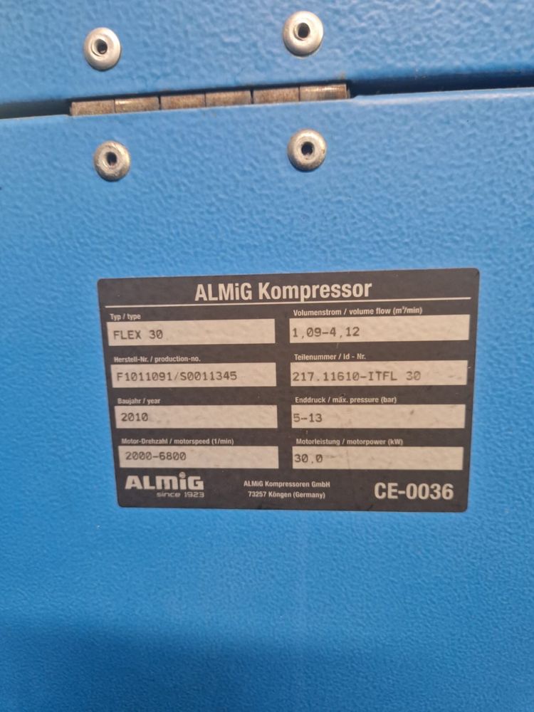 Инверторен винтов компресор Almig 30kw