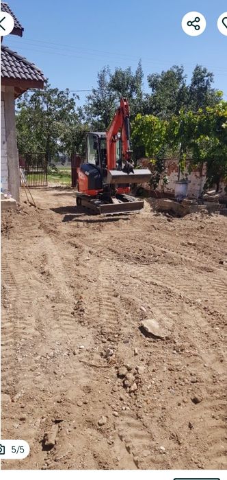 Oferim servicii cu mini excavator pentru tot felul de sapaturi