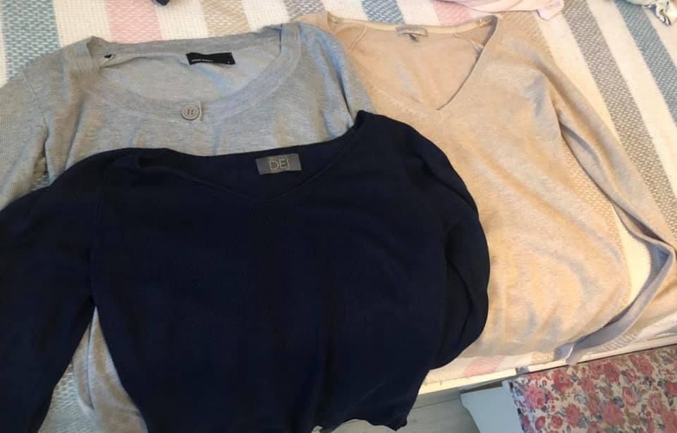 Haine dama marime M blugi bluze pulovere