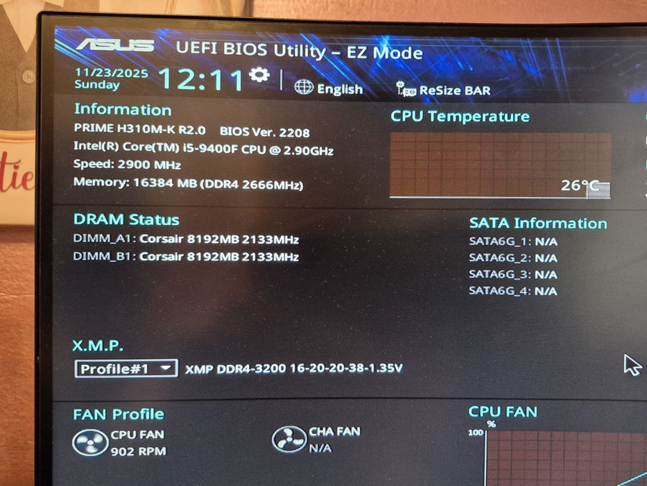 Pc i5 9400f/16 ram ddr4 rgb/gtx1650 4 gb