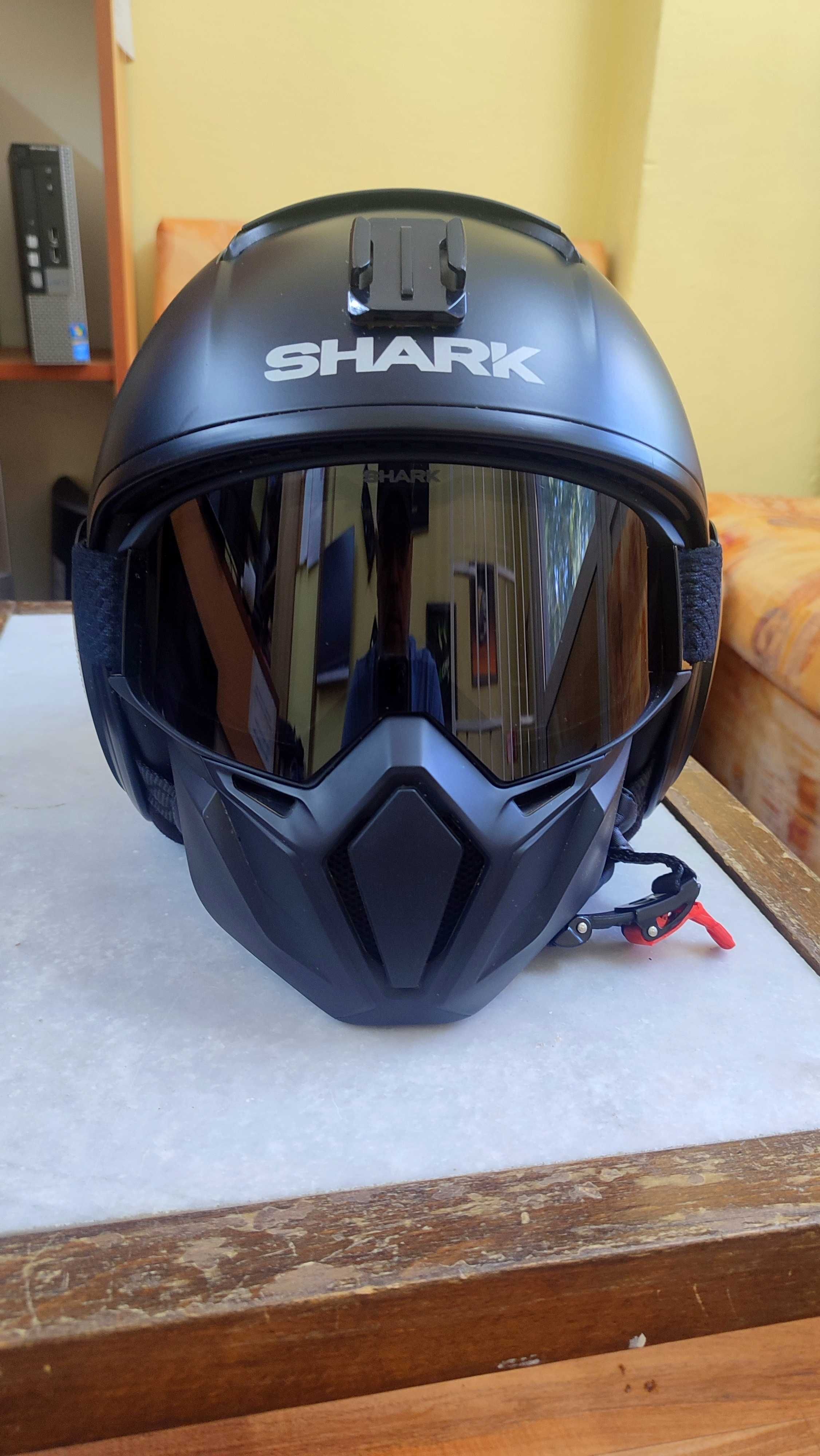 Каска SHARK STREET- drak blank  black mat