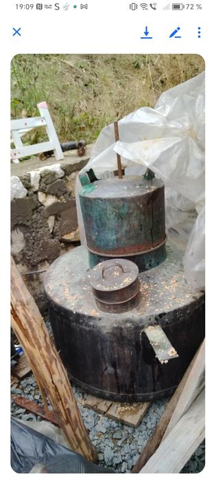 Vând căldare de făcut țuică de 240 litri confecționată din tabla de 4