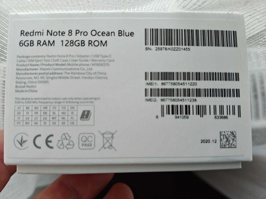 Se vinde smartphone Redmi Note 8 PRO Ocean Blue