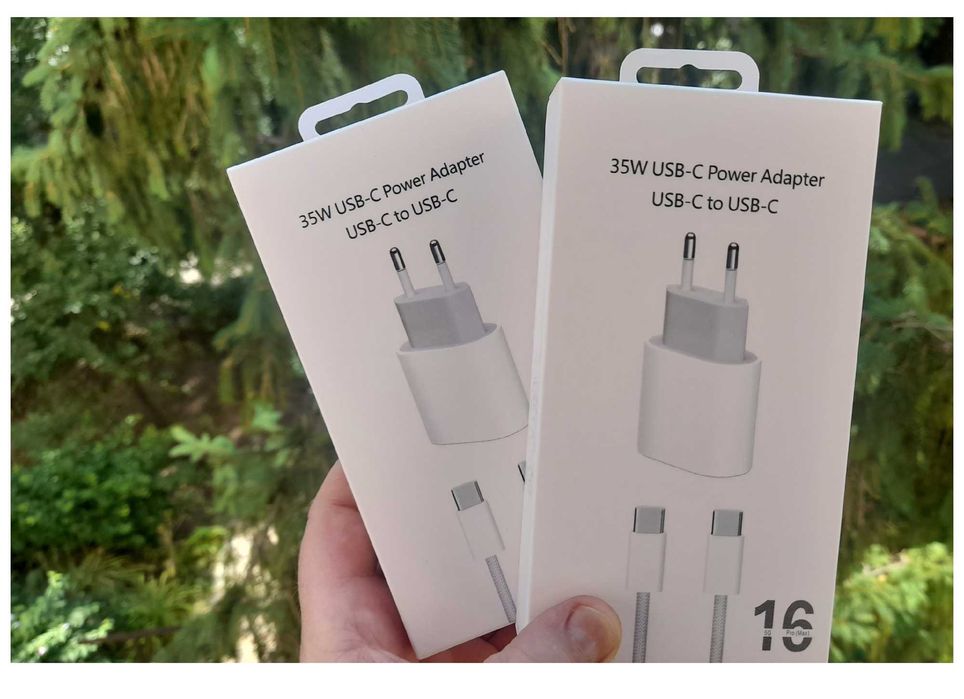 set incarcator fast 35w  iPhone 15 16 17 Pro Max , adaptor + cablu