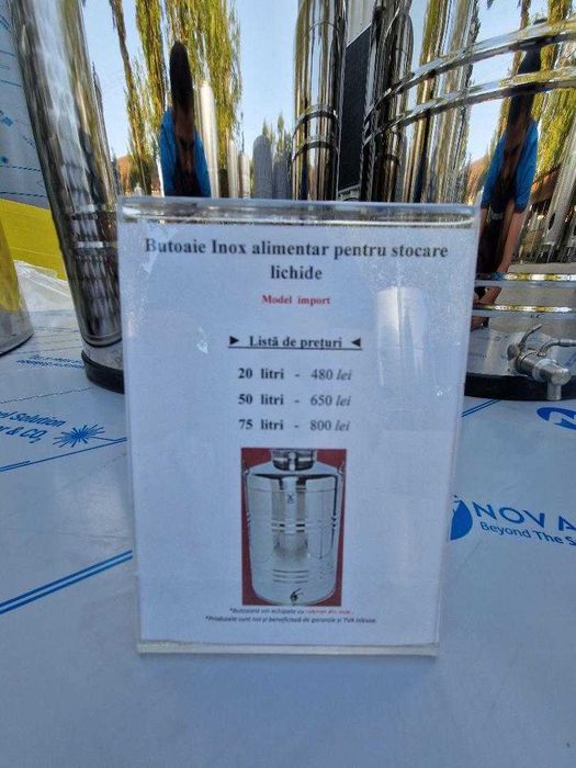 Butoaie/Rezervor Inox Alimentar 25 - 1.000 litri capac flotant/închise