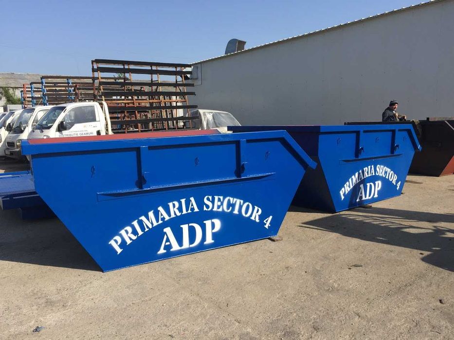 Container skip 5.5 mc–tabla podea 4 mm, pereti 3 mm Direct Producator