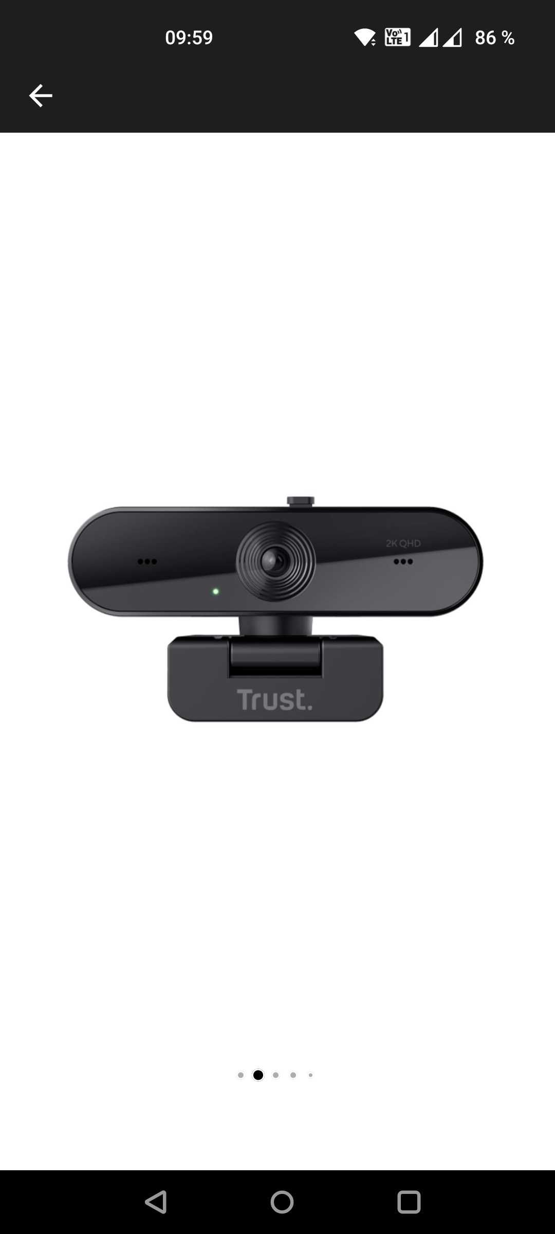 Camera Web, Trust, full HD, USB-A, Microfon incorporat, Negru